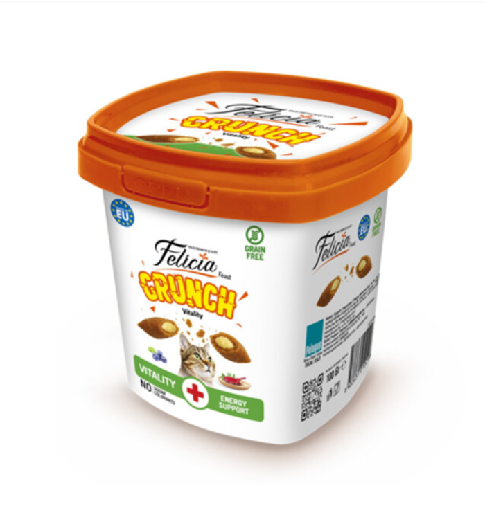 Felicia Crunch Vitality Grain Free Snak Gtas ga Energia 100gr